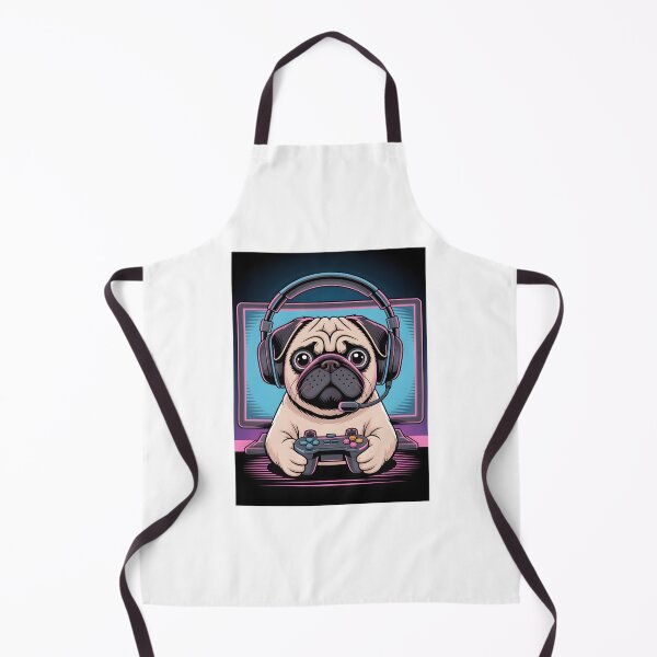 Item preview, Funny Gamer Pug T-shirt – Cute Dog Design for Game Lovers designed and sold by Print Era.