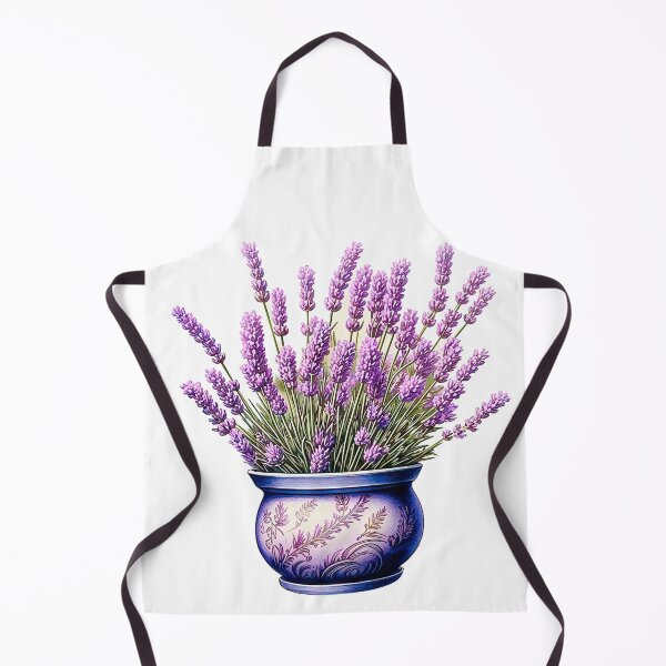Item preview, Elegant Lavender Blooms in Purple Pot designed and sold by LanaGustavsson.