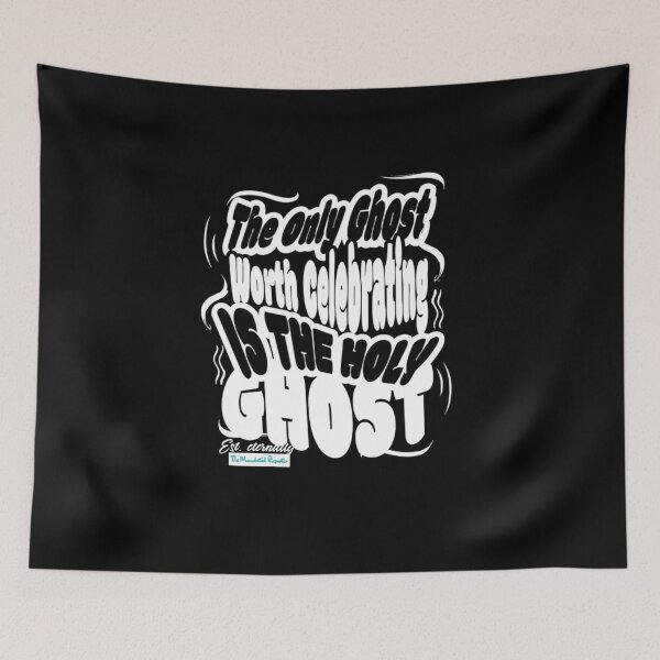 Item preview, Holy Ghost T-Shirt – Christian Fall Tee | Faith Over Fear Black designed and sold by TheReporter1.
