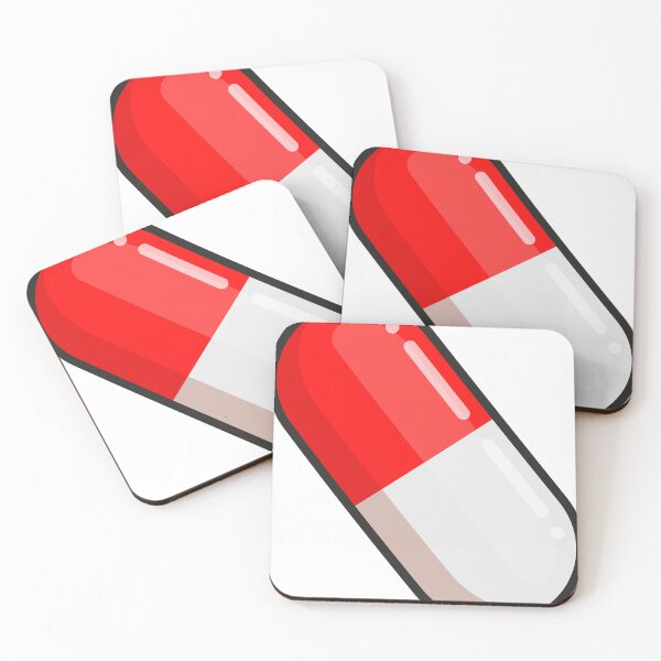 Item preview, Red White Pill - Psychedelic Cyberpunk Vibe designed and sold by criptart.