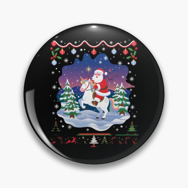 Item preview, Santa Claus Riding On A Unicorn Christmas Funny designed and sold by Turbotine.