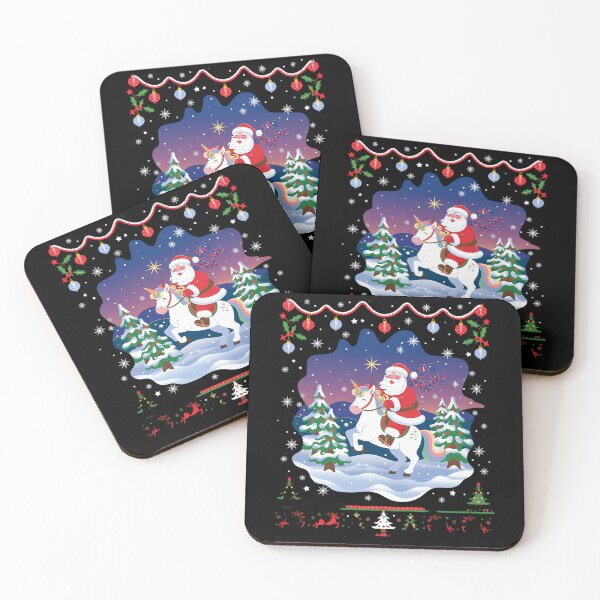 Item preview, Santa Claus Riding On A Unicorn Christmas Funny designed and sold by Turbotine.