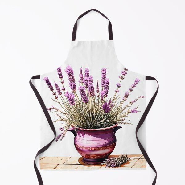 Item preview, Elegant Lavender Blooms in Purple Pot designed and sold by LanaGustavsson.