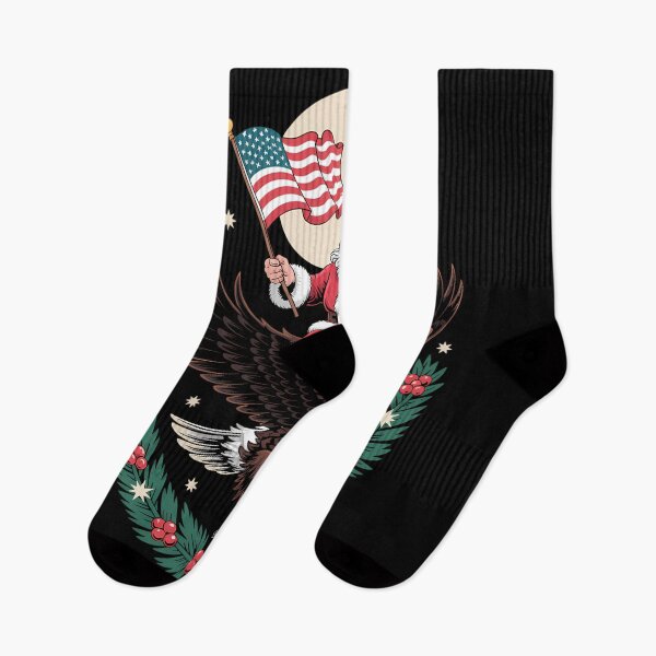 Item preview, Santa Riding Eagle USA Flag Christmas Patriotic designed and sold by Turbotine.