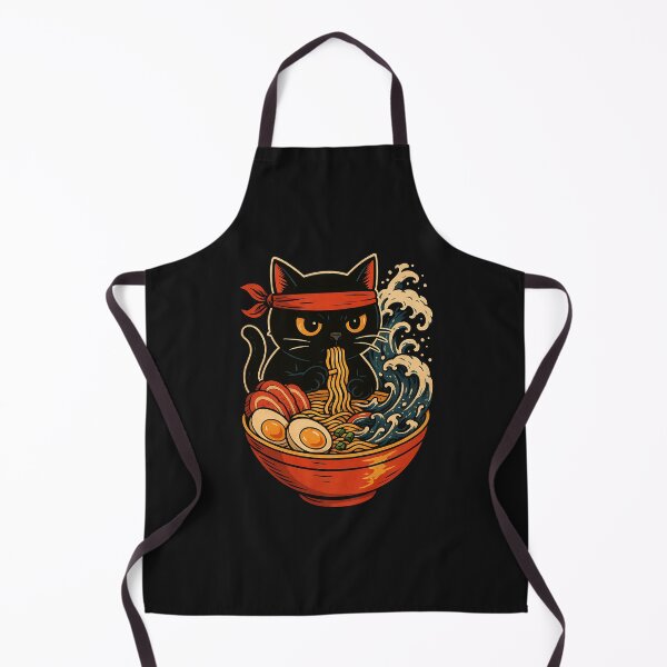 Item preview, Funny Kawaii Cat Ramen Wave Aesthetic Japanese Ramen Cat designed and sold by cawtoon.