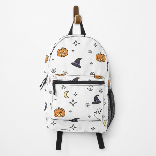 Item preview, Simple Kawaii Halloween Pattern - Ghost, Pumpkin, and Witch Hat designed and sold by HoopeStylee.