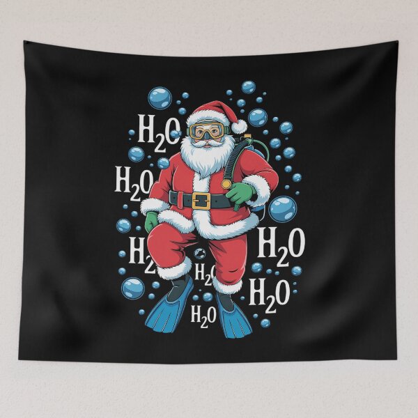 Item preview, Santa Scuba Diver Christmas Xmas Humor Joke designed and sold by Turbotine.
