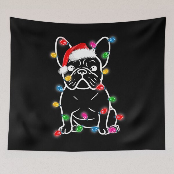 Item preview, Funny French Bulldog Dog Tree Christmas Lights Xmas Pajama 		 designed and sold by yeplsewveje79.