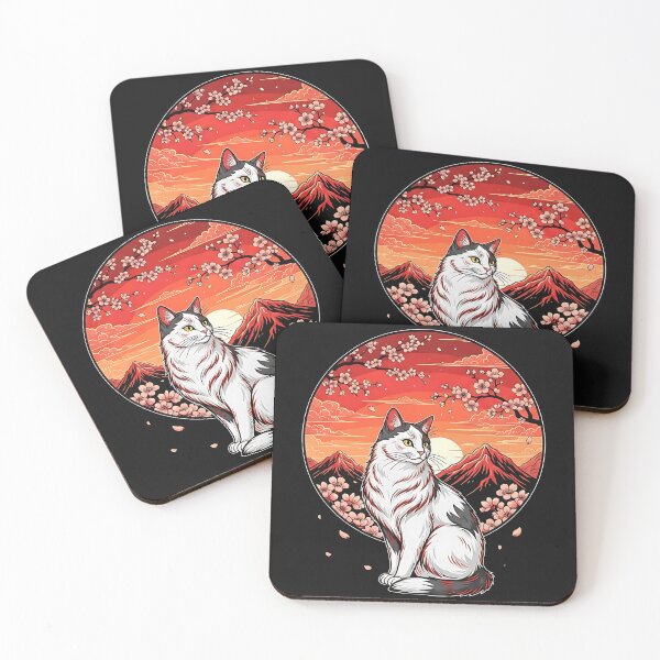 Item preview, Kawaii Cat Anime Japanese Retro Men Women Kids Funny Cat designed and sold by cawtoon.