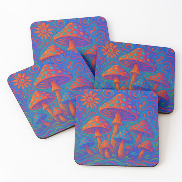 Item preview, Shroomwave Psychedelia – Trippy Mushroom Universe All-Over Print designed and sold by getpressedshirt.