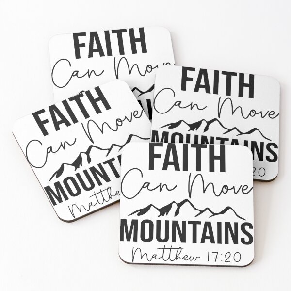 Item preview, Faith can move mountains designed and sold by Holy Hands Studio.