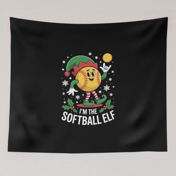 Item preview, Softball ELF Christmas designed and sold by DeadlockCrew.