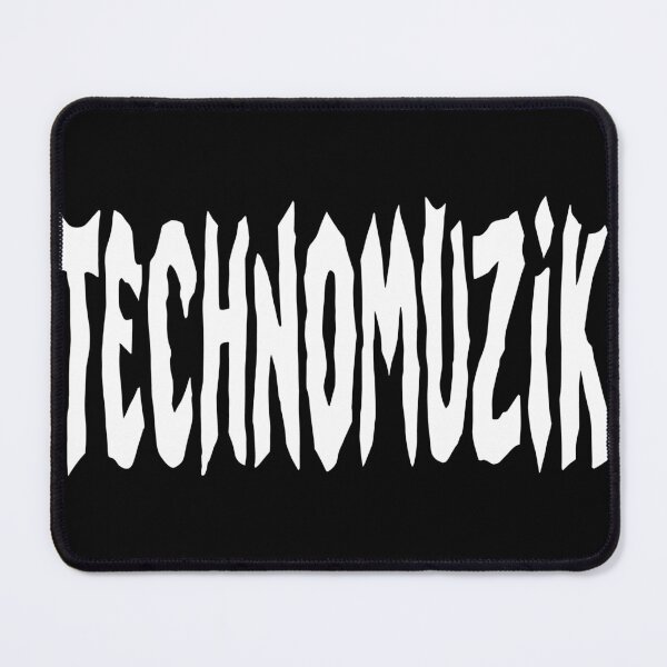 Item preview, Techno Musik  – Distressed Black and White Graphic Tee for Electronic Music Lovers designed and sold by paulo silveira.