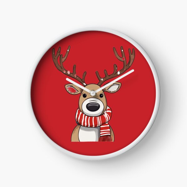 Item preview, "Cheerful Christmas Reindeer" designed and sold by Artisticanvas.