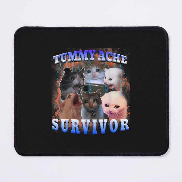 Item preview, I Survived Today'S Tummy Ache Funny Cat Meme Humor Graphic designed and sold by grumpzara.