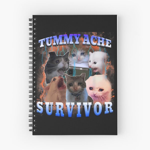 Item preview, I Survived Today'S Tummy Ache Funny Cat Meme  Humor Graphic  designed and sold by grumpzara.