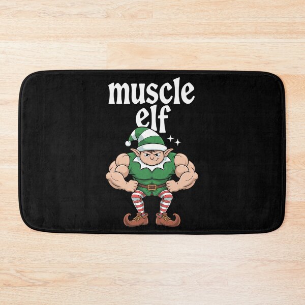Item preview, Weightlifting Christmas Muscle Elf Gym designed and sold by DeadlockCrew.