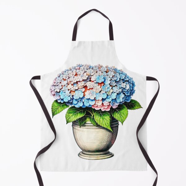 Item preview, Vibrant Hydrangea Bouquet in Ornate Vase designed and sold by LanaGustavsson.