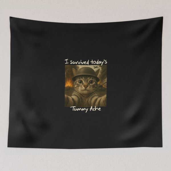 Item preview, Stomach Ache Ibs Funny Cat I Survived Today'S Tummy Ache designed and sold by grumpzara.