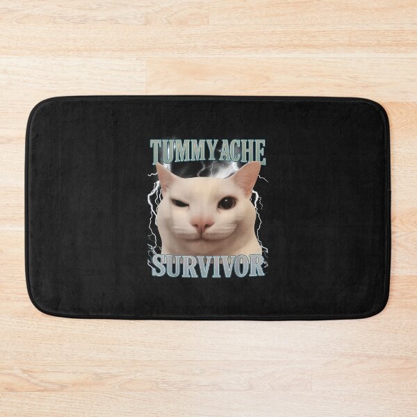 Item preview, Tummy Ache Survivor Silly Cat Meme Men Women Kids Graphic  designed and sold by grumpzara.