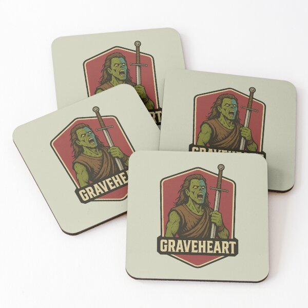Item preview, Graveheart – Funny Zombie Braveheart Horror Pun designed and sold by hangmeart.
