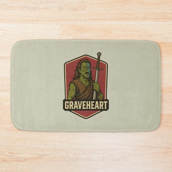 Item preview, Graveheart – Funny Zombie Braveheart Horror Pun designed and sold by hangmeart.