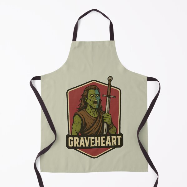 Item preview, Graveheart – Funny Zombie Braveheart Horror Pun designed and sold by hangmeart.