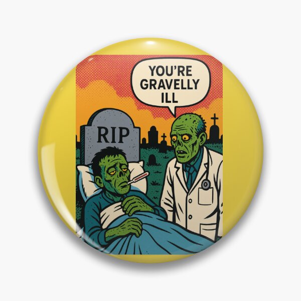 Item preview, Gravely Ill – Zombie Doctor Dark Humor Design designed and sold by hangmeart.