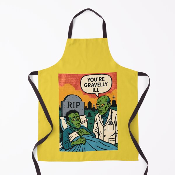 Item preview, Gravely Ill – Zombie Doctor Dark Humor Design designed and sold by hangmeart.