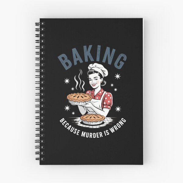 Item preview, Baking Because Murder Is Wrong designed and sold by blueyeeti.