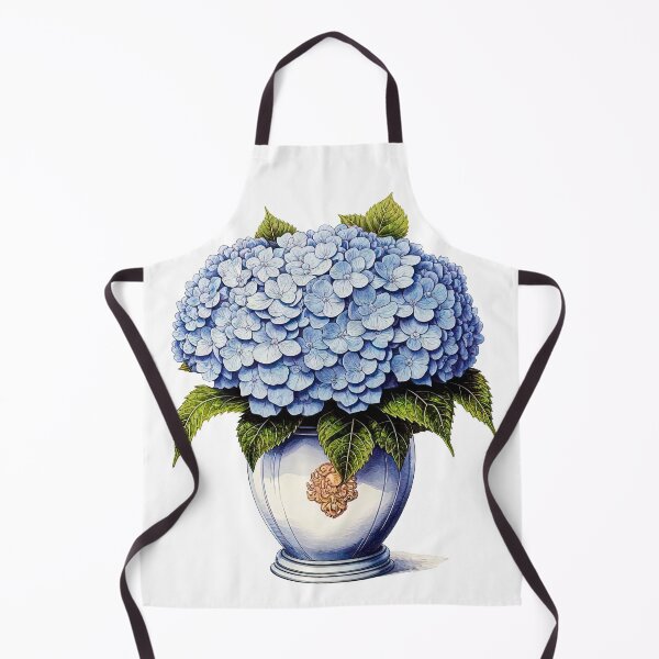 Item preview, Vibrant Hydrangea Bouquet in Ornate Vase designed and sold by LanaGustavsson.