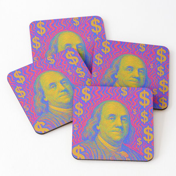 Item preview, Psychedelic Benjamins – Neon Money Vision designed and sold by getpressedshirt.