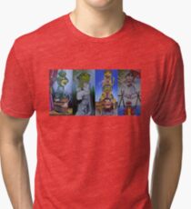 Muppets Haunted Mansion Stretching Room Portraits Tri-blend T-Shirt