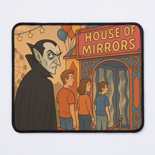 Item preview, House of Mirrors – Vampire Carnival Retro Horror Design designed and sold by hangmeart.