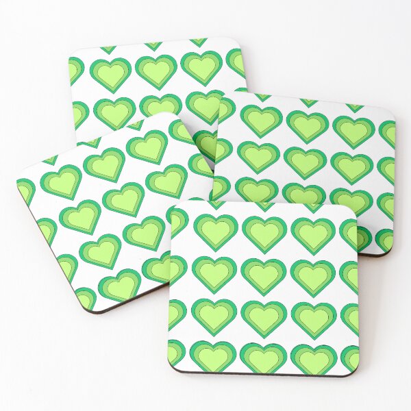 Item preview, Gradient Green Hearts designed and sold by kelpediadesigns.