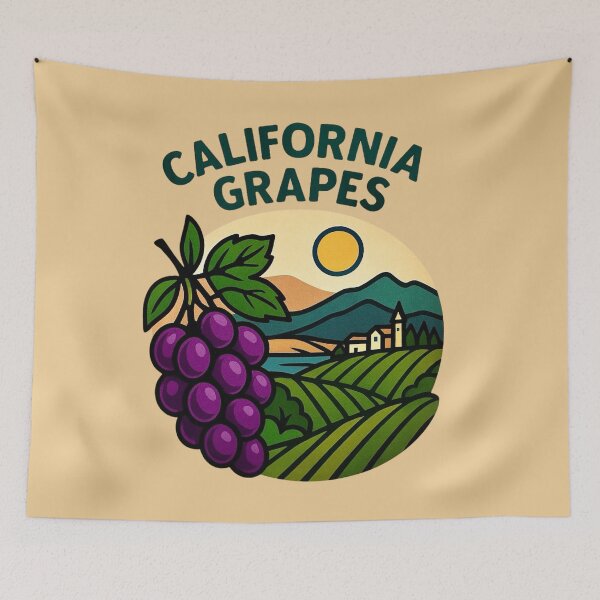 Item preview, California Grapes - Napa Valley Vineyard Heritage designed and sold by Myra365Art.