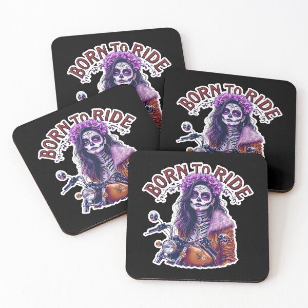 Item preview, Born To Ride Biker Skull  designed and sold by WoodburyLake.