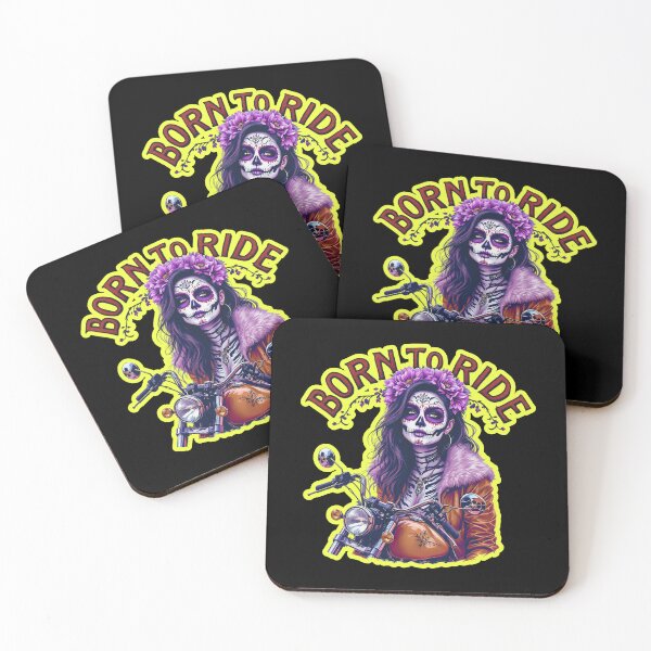 Item preview, Born To Ride Biker Skull  designed and sold by WoodburyLake.