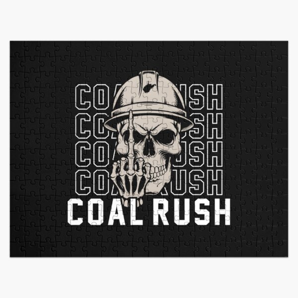 Item preview, Coal Rush West Virginia Skull Coal Miner Hard Hat designed and sold by alrbranna.