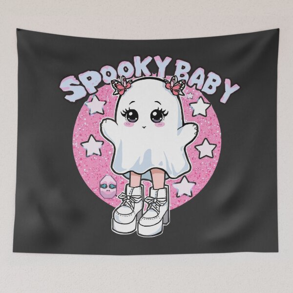 Item preview, Spooky Baby – Cute Kawaii Ghost Aesthetic designed and sold by calm-style.