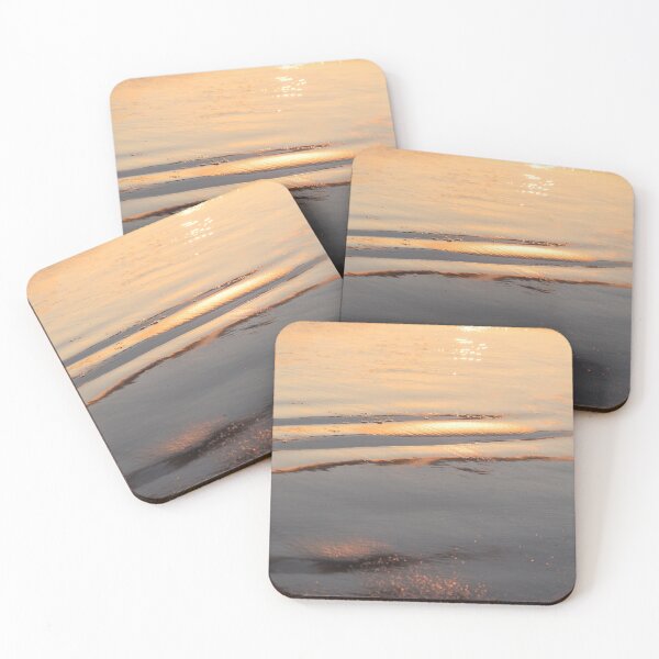 Item preview, Golden Sunset Abstraction on Sand and Water designed and sold by Georgia Mizuleva.