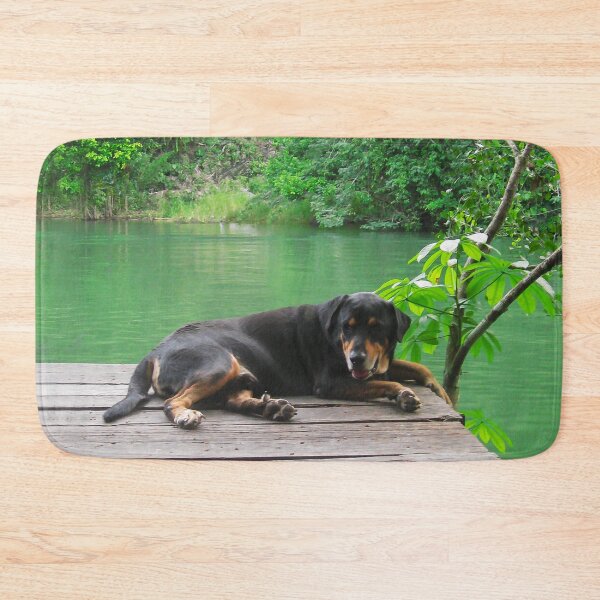 Item preview, Happy Dog on the Rio Dulce  designed and sold by heatherfriedman.