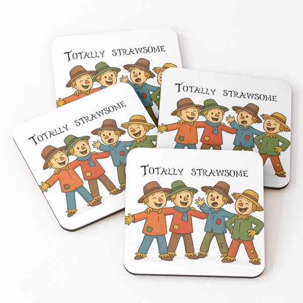 Item preview, Totally Strawsome – Cute Autumn Scarecrow Friends designed and sold by TheLongShoppe.