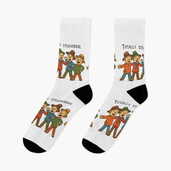 Item preview, Totally Strawsome – Cute Autumn Scarecrow Friends designed and sold by TheLongShoppe.