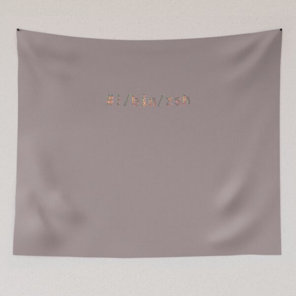 Item preview, HASHBANG-BINZSH---COMMAND-LINE-HACKER-DESIGN---WHITE-TEXT designed and sold by surielcameron.