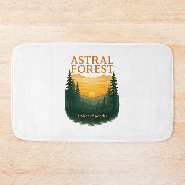 Item preview, Astral Forest Sunset | Enchanted Nature Landscape | Cosmic Dream Poster designed and sold by RedVista.
