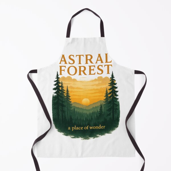 Item preview, Astral Forest Sunset | Enchanted Nature Landscape | Cosmic Dream Poster designed and sold by RedVista.