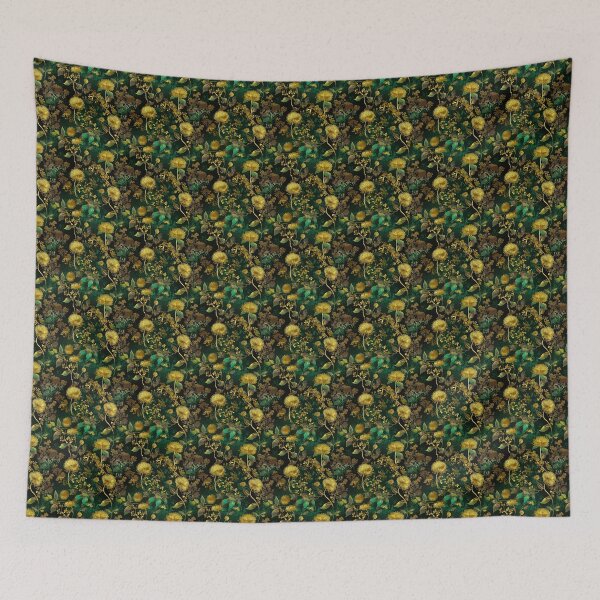 Aperçu de l'œuvre beau et vibrant motif numérique de trèfle et de fleurs créée et vendue par FlowerPowerPow.
