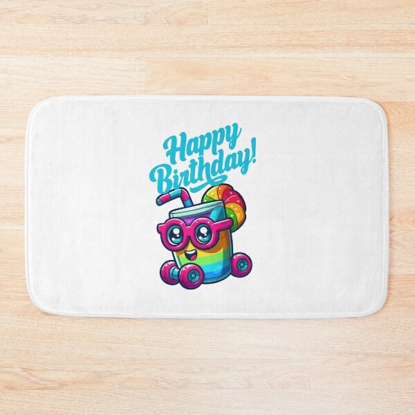 Item preview, Rainbow Drink Kawaii Birthday Cup Rolling Cake Party designed and sold by DibuHumor.