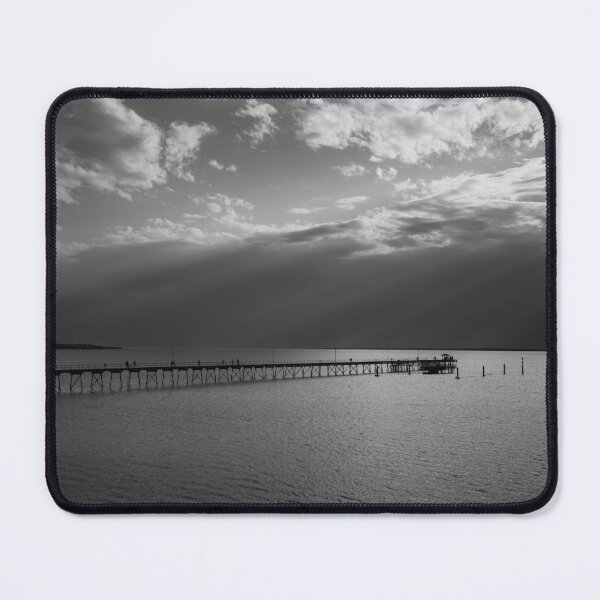Item preview, Ceduna Jetty – Black and White Coastal Photography, South Australia designed and sold by Michael van der Hoorn.